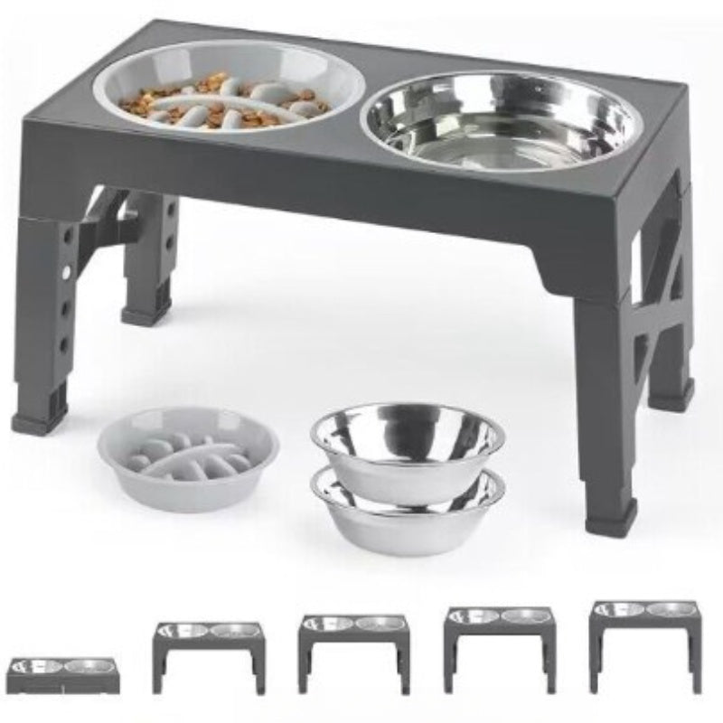 Elevated Anti-Tumble Pet Feeding Bowl Stand: The Ultimate Solution for Your Pet's Mealtime