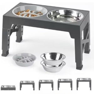 Elevated Anti-Tumble Pet Feeding Bowl Stand: The Ultimate Solution for Your Pet's Mealtime